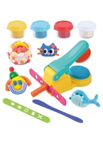 Playgo Tonpressmaschinen-Set - 4 Tont&ouml;pfe