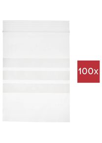 TRU Components, Verpackungsmaterial, Druckverschlussbeutel mit Beschriftungsstreifen (L x B) 120 mm x (100 Stk.)