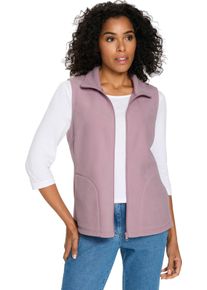 Damer Fleecev&auml;st med st&aring;krage malva Gr&ouml;&szlig;e 46