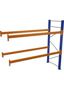 Schulte Palletstelling, blauw/oranje, h x b x d 2500 x 2700 x 1100 mm, vakdraagvermogen 1545 kg, aanbouwstelling