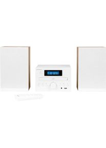 Thomson Micro Sound System Bt Radio Fm (Bluetooth, 1x 40 W), Stereoanlage, Silber, Schwarz