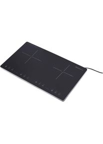 Melchioni OBLIVION 2 - Induktionsplatte mit 2 Kochfeldern, Kochplatte, Schwarz