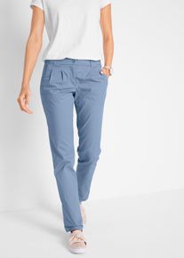 bonprix Femei Pantaloni chino cu stretch, albastru, 38