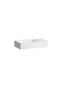 Laufen XPLORE.S Waschtisch H515XS40001111 500x268x100 mm, mit Armaturenbank, mit Hahnloch, ohne &Uuml;berlauf, wei&szlig;