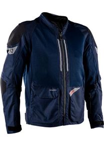 Leatt Adventure FlowTour 4.5 Short V26, textile jacket , color: Dark Blue/Black , size: XL