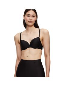 Balconette-BH Triumph "Pure Micro", Damen, Gr. 80, Cup B, schwarz, Single Jersey, Obermaterial: 47% Polyamid, 36% Polyester, 17% Elasthan, clean, unifarben, Basic, BHs Balconette-BH, nahezu unsichtbar, geformte Cups, Microfaser, wattiert