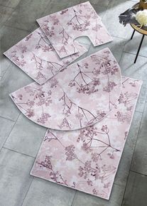 Badrumsmatta med naturligt m&ouml;nster - beige - storlek 2 (Matta f&ouml;r v&auml;ggh&auml;ngd WC) - bonprix