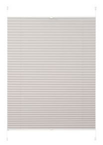 Plissee K-home "Siena" Gr. 7, grau (silbergrau), B:100cm H:130cm, Obermaterial: 100% Polyester, Plissees, Plissee
