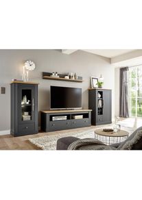 OTTO home Wohnwand &raquo;Westminster BESTSELLER!&laquo; Set, Vitrine, Lowboard, Kommode, Wandregal, 4 Stk. tlg.