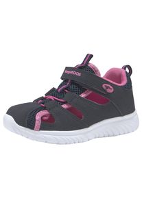 Sneaker Kangaroos "KI-Rock Lite EV", M&auml;dchen, Gr. 23, bunt (dk, navy, daisy, pink), Synthetik, Textil, Schuhe Sneaker, mit Klettverschluss