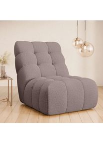 Home Affaire Sessel &raquo;AURELIAN, Love Seat XXL, Lese-Sessel, Big-Sessel&laquo; mit Wellenunterfederung, Velours, Struktur fein, Struktur grob