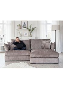 Home Affaire Ecksofa &raquo;Casa XXL L-Form, Breite 247 cm&laquo; Mega-Sofa, Cord oder Chenille-Struktur w&auml;hlbar, mit Federkern!