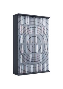 Vcm Media-Regal &raquo;Holz CD DVD Stand Regal Schrank Glast&uuml;r Tilano L&laquo;