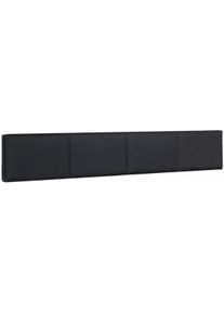 Kopfteil wimex "Easy", schwarz (schwarz kunstleder), F&uuml;r Bettbreite 90cm, Polsterauflagen, Kopfteil, gepolstert, mit Kunstleder bezogen