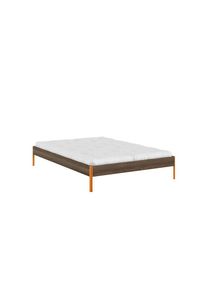 Karup Design Bettgestell &raquo;CORE BED Bodenbett, Holzrahmen, Futonbett, Jugendbett, Holzbett&laquo; Massivholzbett mit Lattenrost, Kiefer massiv, Doppelbett 