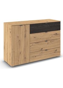 Rauch Kombikommode &raquo;Sideboard Kombikommode Schubladenkommode APOLLON&laquo; Breite 120 cm, H&ouml;he 81 cm, 1 T&uuml;r, 4 breite Schubladen, Einlegeb&ouml;den verstellbar 