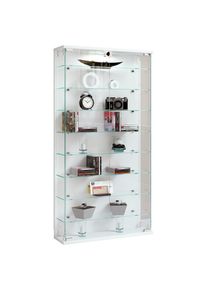 Vcm Wandregal &raquo;Wandvitrine H&auml;ngevitrine Glasvitrine Relas L&laquo; 1 Stk. tlg.