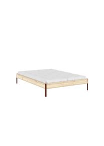 Karup Design Bettgestell &raquo;CORE BED Bodenbett, Holzrahmen, Futonbett, Jugendbett, Holzbett&laquo; Massivholzbett mit Lattenrost, Kiefer massiv, Doppelbett 