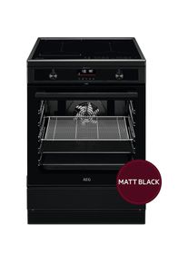 AEG Induktions-Standherd &raquo;CIB6499APB&laquo; mit Teleskopauszug nachr&uuml;stbar Pyrolyse &ndash; Selbstreinigung des Standherds ohne Chemie in Matt Schwarz