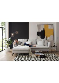 OTTO home Ecksofa &raquo;LIVORNO,258 cm, L-Form,&laquo; Schlaffunktion u. Bettkasten (139/224cm), Samt, Struktur, Webstoff