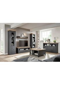 OTTO home Wohnwand &raquo;Westminster TOPSELLER!&laquo; Set, Vitrine, Lowboard, Standregal, Wandregal, 4 Stk. tlg.