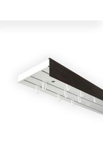 Gardinenschiene SN DECO GROUP "Vorhangschiene SH mit Blende" Gr. 7, wei&szlig; (wei&szlig;, wengefarben), L:360cm T:8,95cm, Kunststoff, Gardinenstangen, Gardinenschiene