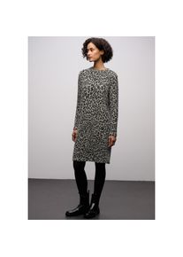 Street One Strickkleid Ohne Taschen in knielanger Federgarn-Optik, mit modischem Muster