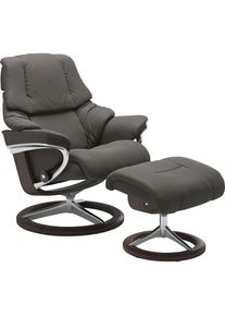 stressless Relaxsessel &raquo;Reno&laquo; Set, Relaxsessel mit Hocker, mit Hocker, mit Signature Base, Gr&ouml;&szlig;e S, M & L, Gestell Wenge
