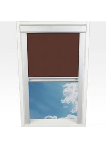 Dachfensterrollo LIEDECO "Verdunkelung" Gr. 8, braun, B:97,3cm H:94cm, Polyester, Rollos, Dachfensterrollo, Topseller