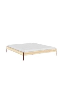 Karup Design Bettgestell &raquo;CORE BED Bodenbett, Holzrahmen, Futonbett, Jugendbett, Holzbett&laquo; Massivholzbett mit Lattenrost, Kiefer massiv, Doppelbett 