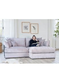 Home Affaire Ecksofa &raquo;Casa XXL L-Form, Breite 247 cm&laquo; Mega-Sofa, Cord oder Chenille-Struktur w&auml;hlbar, mit Federkern!