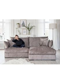 Home Affaire Ecksofa &raquo;Casa XL L-Form, Breite 190 cm&laquo; Mega-Sofa, Cord oder Chenille-Struktur w&auml;hlbar, mit Federkern!
