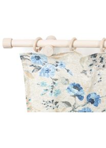 Gardinenstange SN DECO GROUP "Cafiro", beige (wei&szlig; antikfarben), L:220cm, Holzwerkstoff, Gardinenstangen, Gardinenstange, 28 mm, Holz, verschiedene L&auml;ngen und Farben, Komplettset