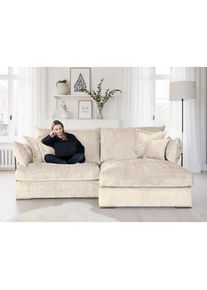 Home Affaire Ecksofa &raquo;Casa XL L-Form, Breite 190 cm&laquo; Mega-Sofa, Cord oder Chenille-Struktur w&auml;hlbar, mit Federkern!