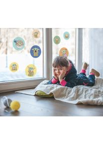 Komar Fensterbild &raquo;Fenstersticker - Grogu - Padawan - Gr&ouml;&szlig;e 30 x 30 cm&laquo; 33 x 30 cm, 2 Bogen