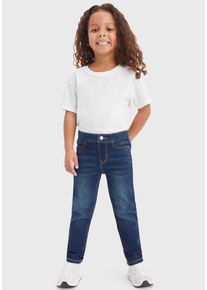 Jeansjeggings LEVI'S KIDS "PULL-ON LEGGINGS", M&auml;dchen, Gr. 14/158, N-Gr, blau (dunkelblau used), Denim/Jeans, Obermaterial: 75% Baumwolle, 22% Polyester, 3% Elasthan, unifarben, skinny fit lang, Jeans Jeansjeggings, for GIRLS