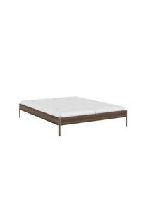 Karup Design Bettgestell &raquo;CORE BED Bodenbett, Holzrahmen, Futonbett, Jugendbett, Holzbett&laquo; Massivholzbett mit Lattenrost, Kiefer massiv, Doppelbett 