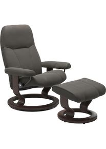 stressless Relaxsessel &raquo;Consul&laquo; Set, Relaxsessel mit Hocker, mit Hocker, mit Classic Base, Gr&ouml;&szlig;e M, Gestell Wenge