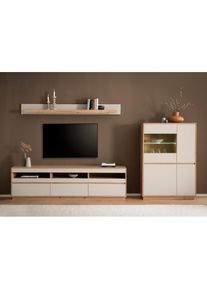 Home Affaire Wohnwand &raquo;Sonora, moderne Anbauwand, Komplettset in Kaschmir/Eiche&laquo; Komplett-Set, 3 Stk. tlg.