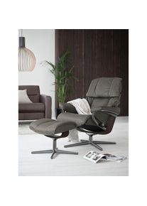 stressless Relaxsessel &raquo;Reno&laquo; Set, Relaxsessel mit Hocker, mit Hocker, mit Cross Base, Gr&ouml;&szlig;e S, M & L, Holzakzent Wenge