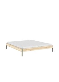 Karup Design Bettgestell &raquo;CORE BED Bodenbett, Holzrahmen, Futonbett, Jugendbett, Holzbett&laquo; Massivholzbett mit Lattenrost, Kiefer massiv, Doppelbett 