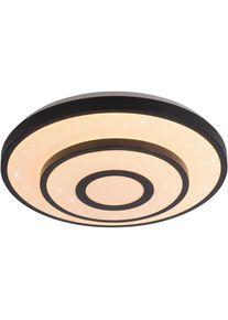 JUST LIGHT LED Deckenleuchte &raquo;TURANUS&laquo; LED-Board 1 Stk. Warmwei&szlig; Starry-Cover