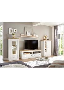OTTO home Wohnwand &raquo;Westminster BESTSELLER!&laquo; Set, Vitrine, Lowboard, Kommode, Wandregal, 4 Stk. tlg.