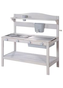 Roba Outdoor-Spielk&uuml;che &raquo;Matschk&uuml;che, grau lasiert, aus Holz&laquo; FSC - sch&uuml;tzt Wald