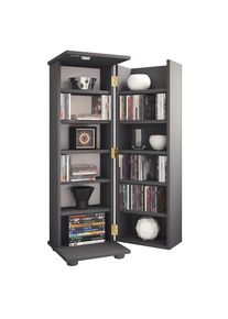 Vcm Media-Regal &raquo;Holz Schrank CD DVD Regal abschlie&szlig;bar Engalo L&laquo;