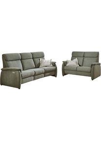 Home Affaire Polstergarnitur &raquo;Turin, 2,5- & 3-Sitzer mit elektrischer Relaxfunktion&laquo; Set, 3-Sitzer mit Tischelement inkl. USB-Ladestation & Steckdose,