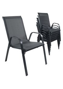 Vcm Gartenstuhl &raquo;6-tlg. Gartenstuhl Stapelstuhl Textilene Sonlas&laquo; ()