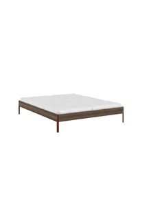 Karup Design Bettgestell &raquo;CORE BED Bodenbett, Holzrahmen, Futonbett, Jugendbett, Holzbett&laquo; Massivholzbett mit Lattenrost, Kiefer massiv, Doppelbett 