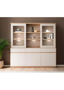 Home Affaire Buffet &raquo;Sonora, moderner Hochschrank, Buffetschrank in Kaschmir, Regal&laquo; filigrane Rahmenoptik, ausreichend Stauraum, vielseitig 