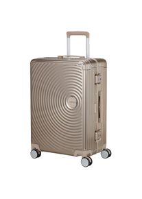 American Tourister Hartschalen-Trolley &raquo;SOUNDBOX ALU, verschiedene Gr&ouml;&szlig;en und Farben&laquo; 73 l 4 Rollen Hartschalen-Koffer zwei TSA-Schl&ouml;sser Aluminium-